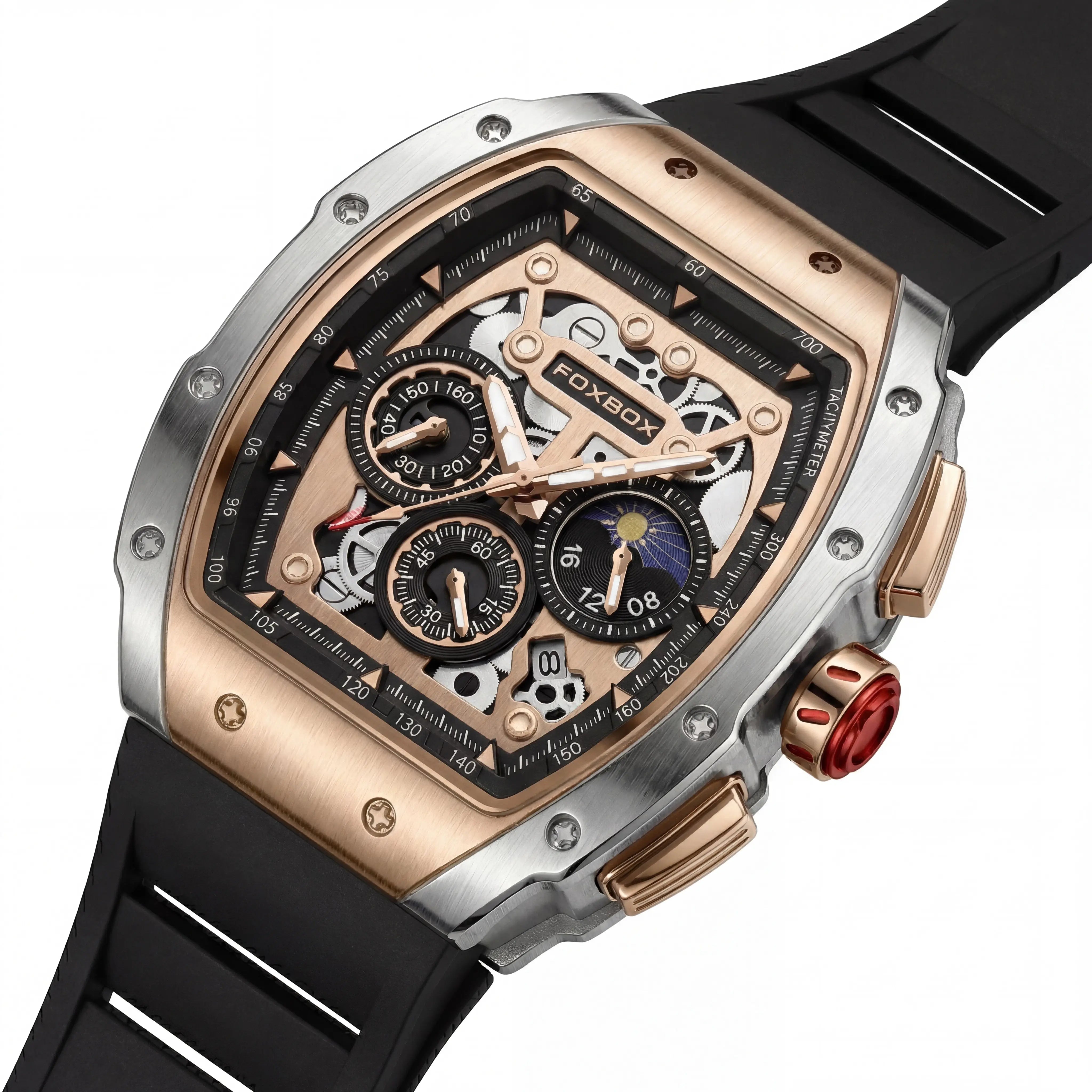Ravelle Eclipse Dusk | Rose Gold Moon Skeleton