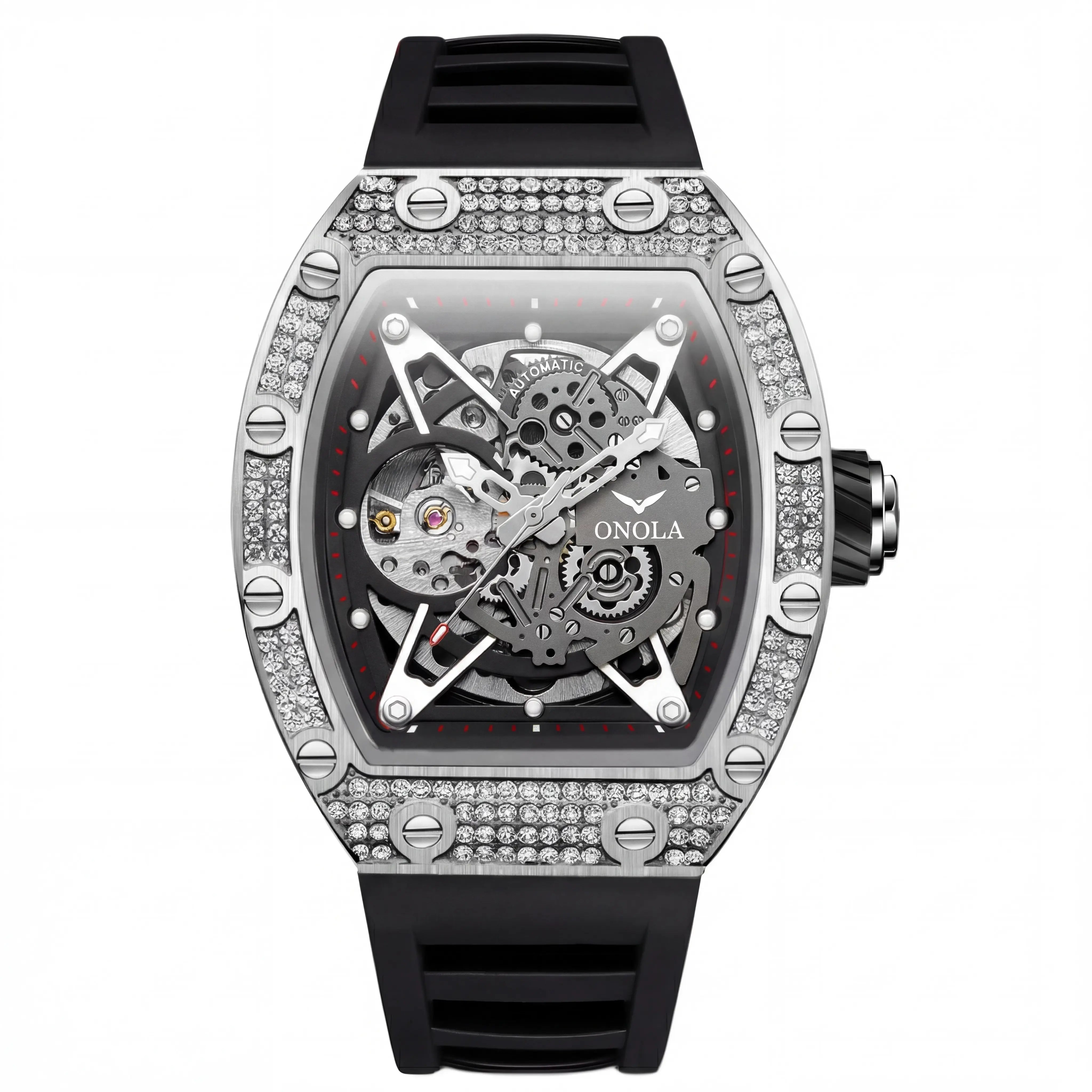 Ravelle Blizzard Steel | Iced Silver Dark Skeleton