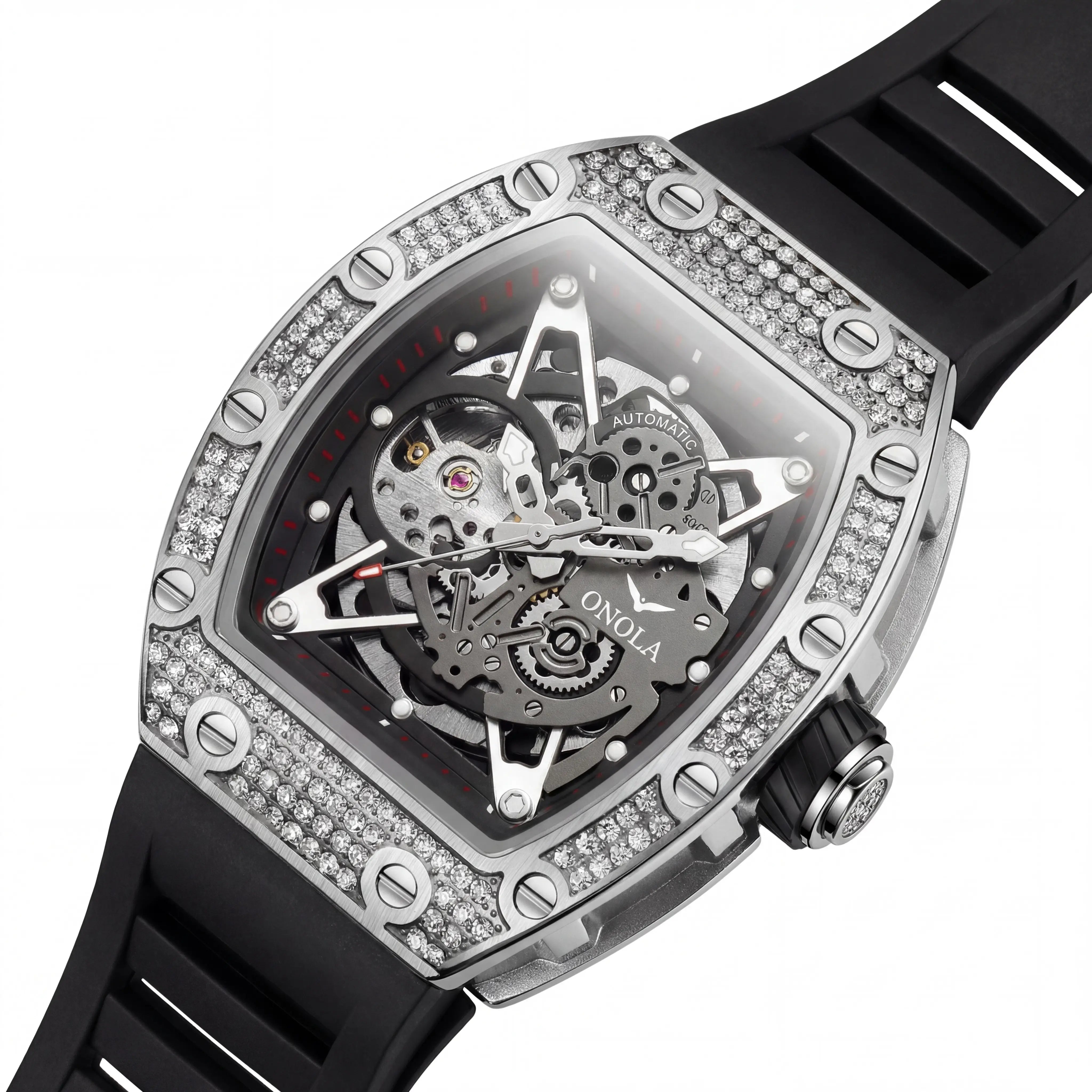 Ravelle Blizzard Steel | Iced Silver Dark Skeleton