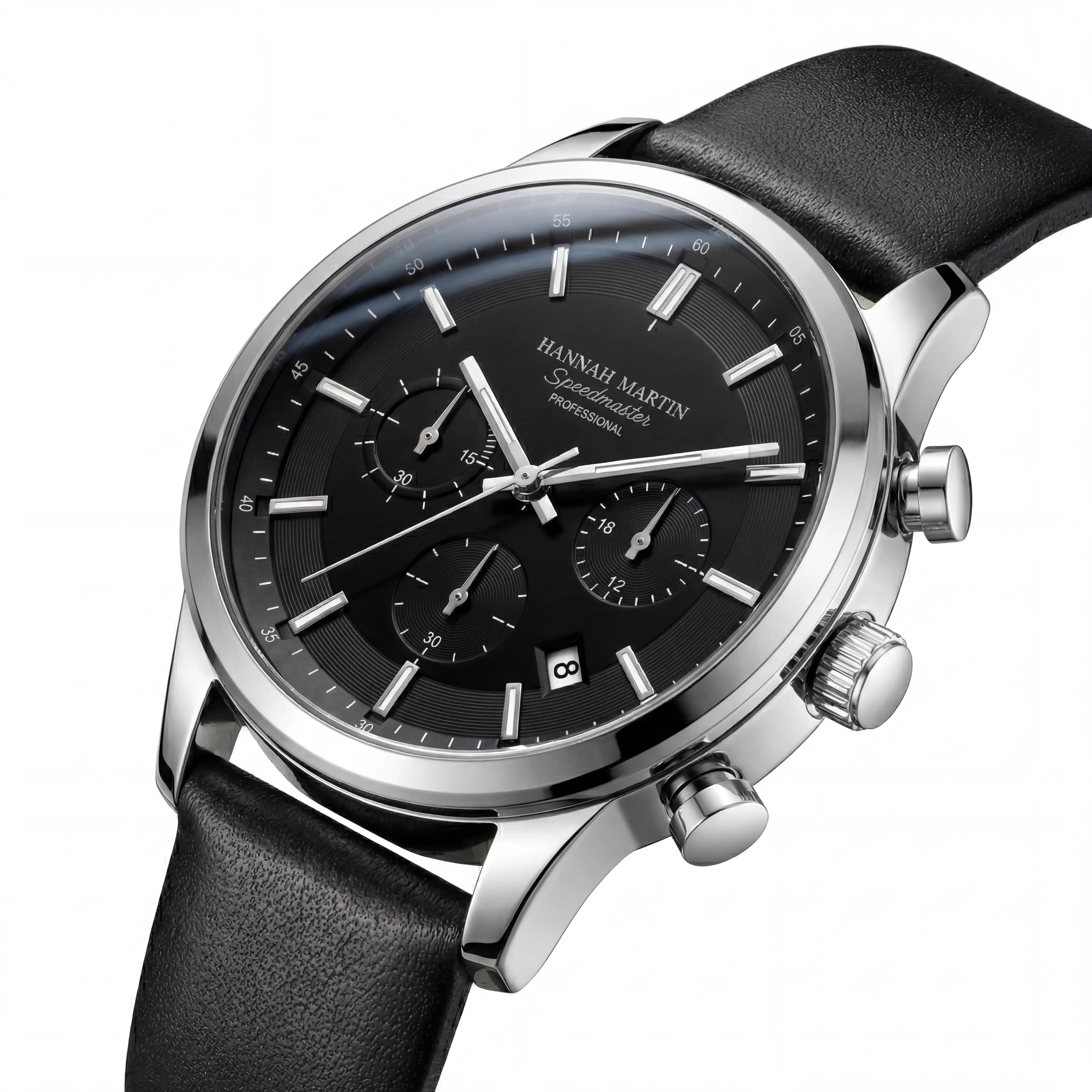 Ravelle Chronograph | Executive Silver Black